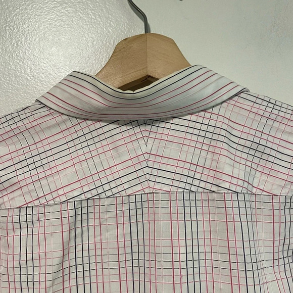 Express Design Studio Modern Fit Checkered Shirt - Medium - Picture 10 of 10